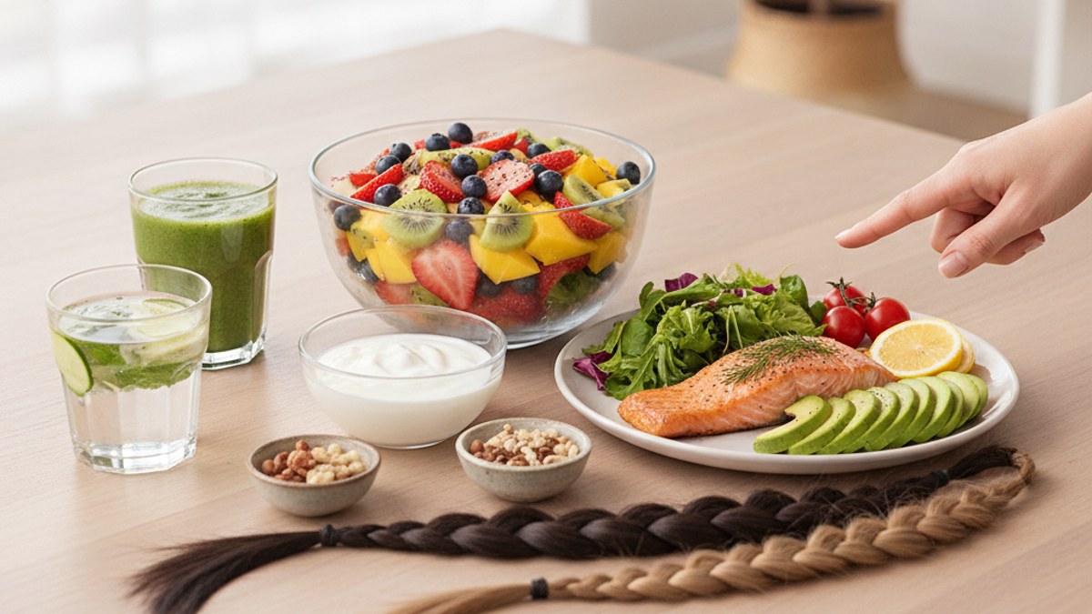 Alimentação Saudável: Nutrição para Pele Radiante e Cabelos Fortes