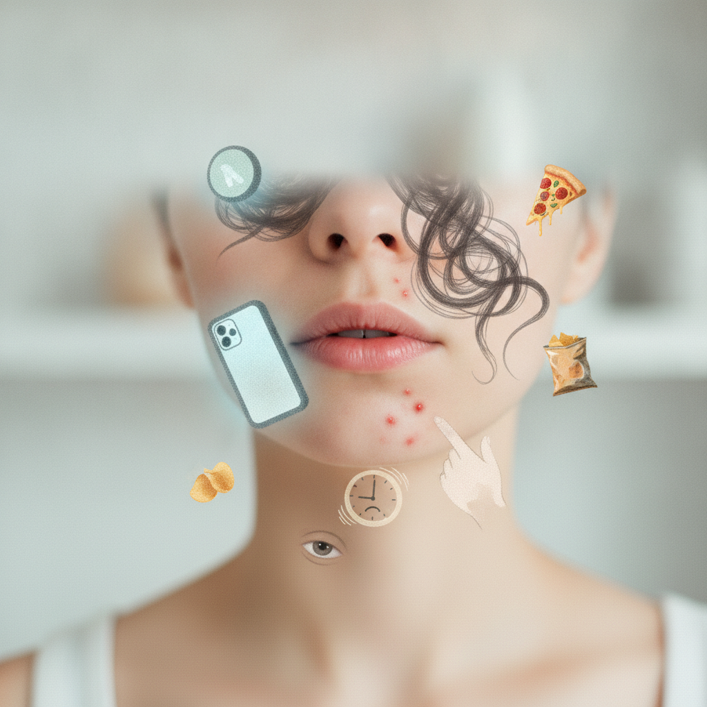 Acne no queixo: cinco hábitos que podem agravar a condição da pele